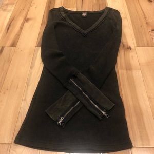 Free people zipper cuff thermal Aso Elena Gilbert